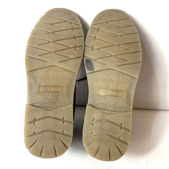 Steve Madden Brown Leather Chukka Boots Mens Sz 11 Combat Lace Up Comfort Casual - Picture 12 of 12